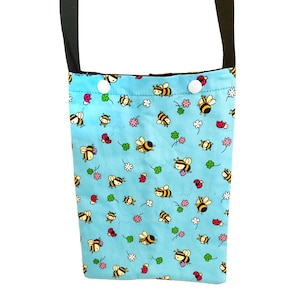 Bees - Gefütterte Baumwollspritzen-Schraubendrehertasche ca 28cm x 21cm