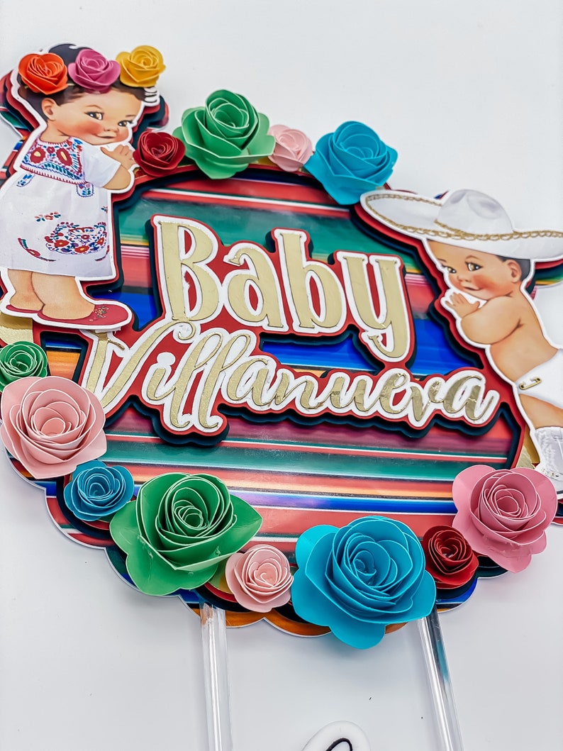Glitter „Senor Oder Senorita“ Tortenaufsatz – Cupcake Topper Für Gender Reveal Party