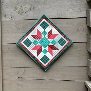 Christmas Mosaic Barn Quilt