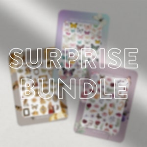 Surprise Decals Bundle • Set of 3 Decals • Waterslide Nail Decal Set