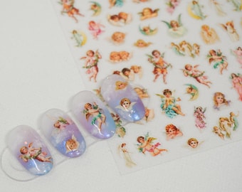 Dainty Cherubs Nail Art Stickers