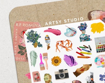 Artsy Studio Waterslide Nail Decals: Abstract Art Doodle Set