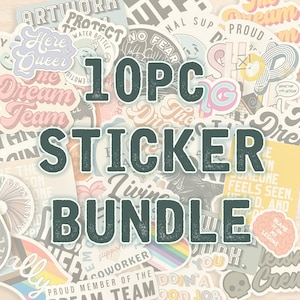 10pc Sticker Bundle