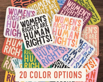 Women's Rights are Human Rights Decal Sticker - Advocate for Equal Rights, My Body My Choice, Feminist Sticker, Support Women's Rights Decal