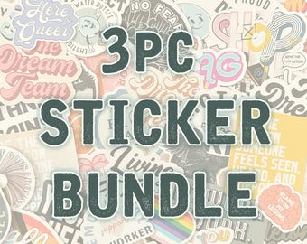 3pc Mix & Match Sticker Bundle