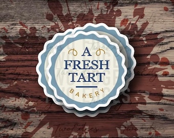 A Fresh Tart Bakery Inspired Matte Decal Sticker- YOU inspired Sticker , Halloween Sticker, Pop Culture, Water Bottle Decal, Laptop Sticker