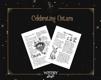 Ostara - Book of shadows pages