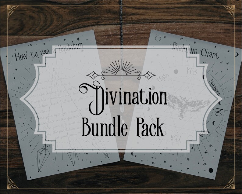 Max 54% OFF Book of Shadows - Divination Elegant Bundle rune pendulum Tarot Pack