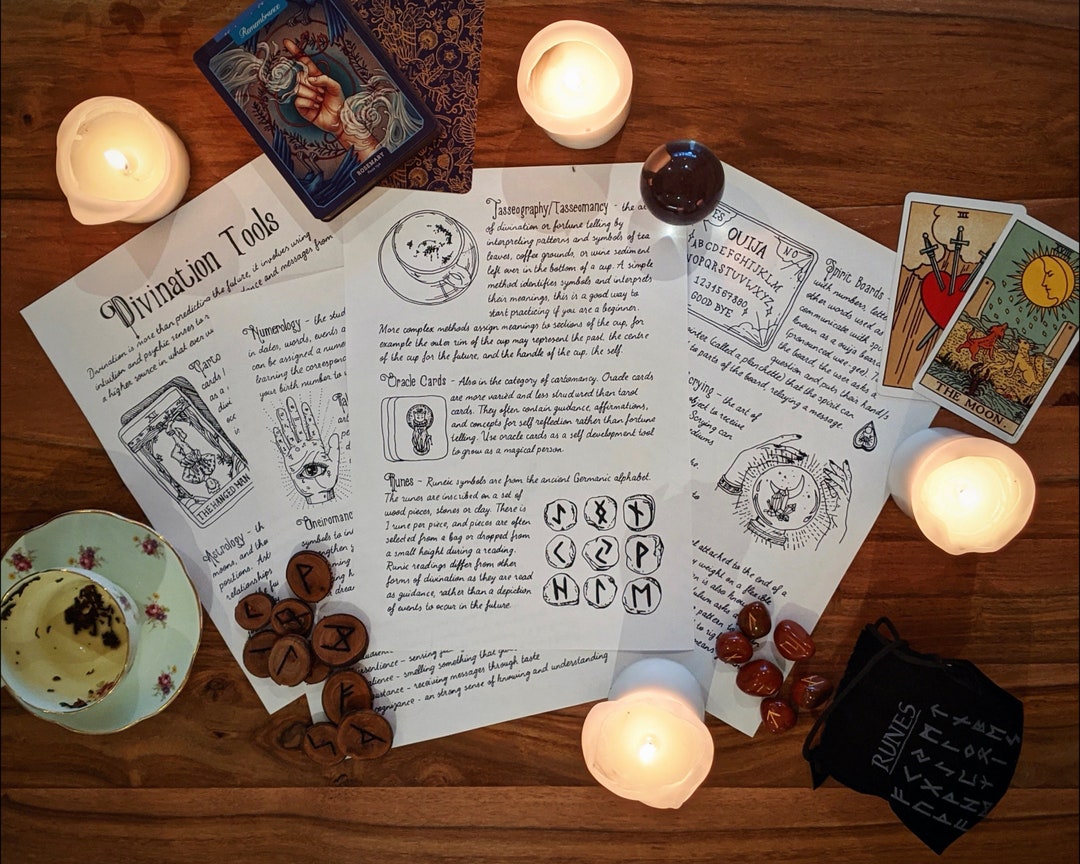 Divination Tools, Book of Shadows Pages - Etsy