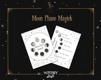 Moon magic - printable book of shadows pages PDF