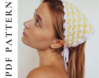 CROCHET PDF PATTERN - Vintage Bandana (Instant Download)