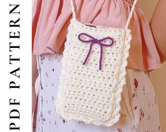 Crochet Phone Bag Pattern PDF Digital Download