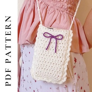 Crochet Phone Bag Pattern PDF Digital Download