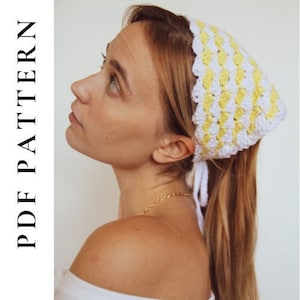 CROCHET PDF PATTERN - Vintage Bandana (Instant Download)