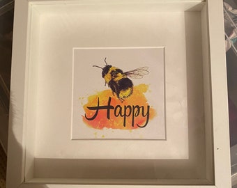 Bee Happy Print By Cat Lawson