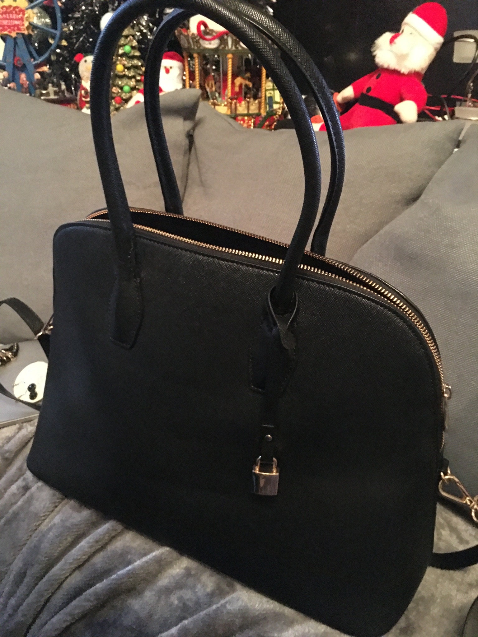 h and m black bag