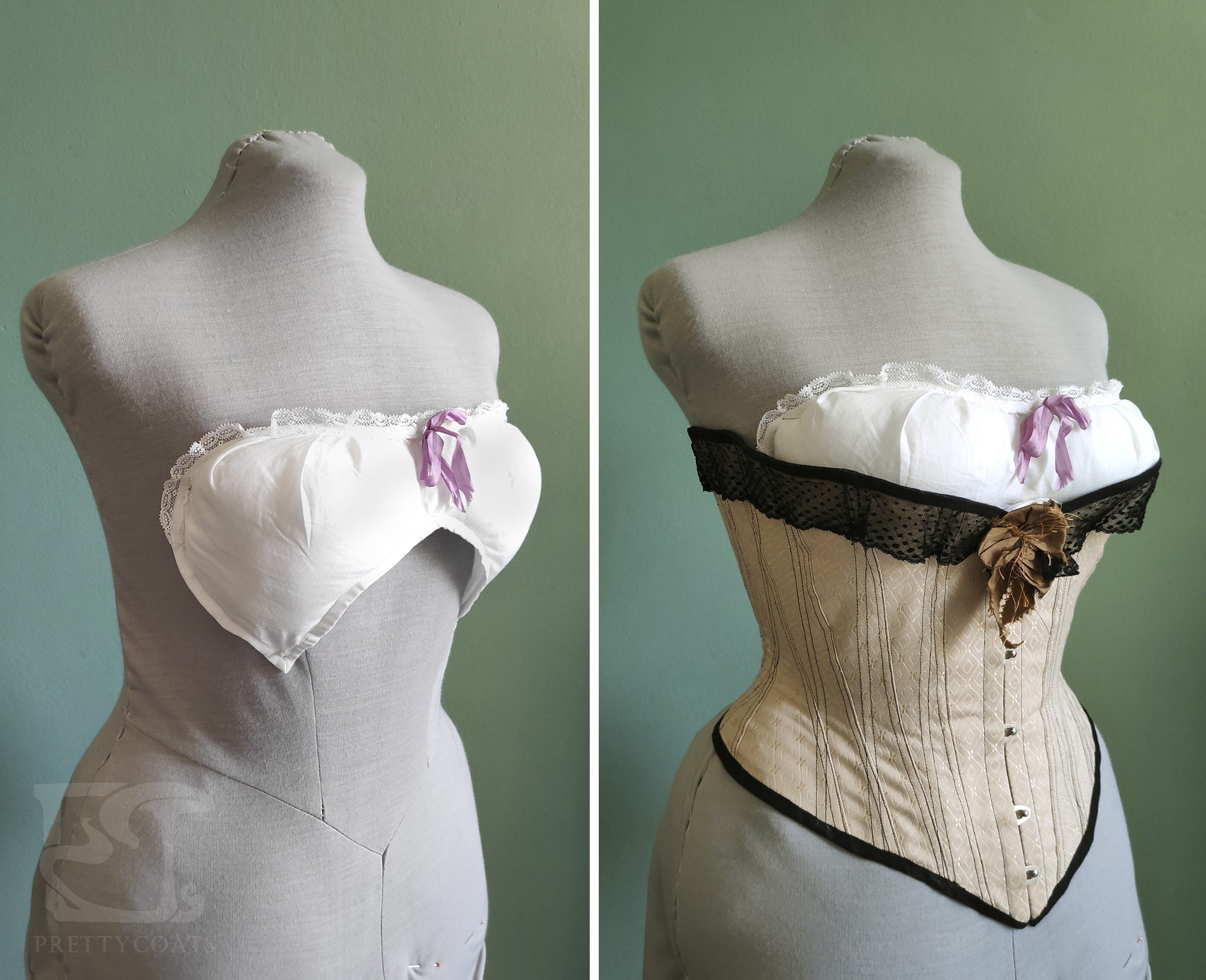 Bust Pad Victorian Bust Improver Etsy