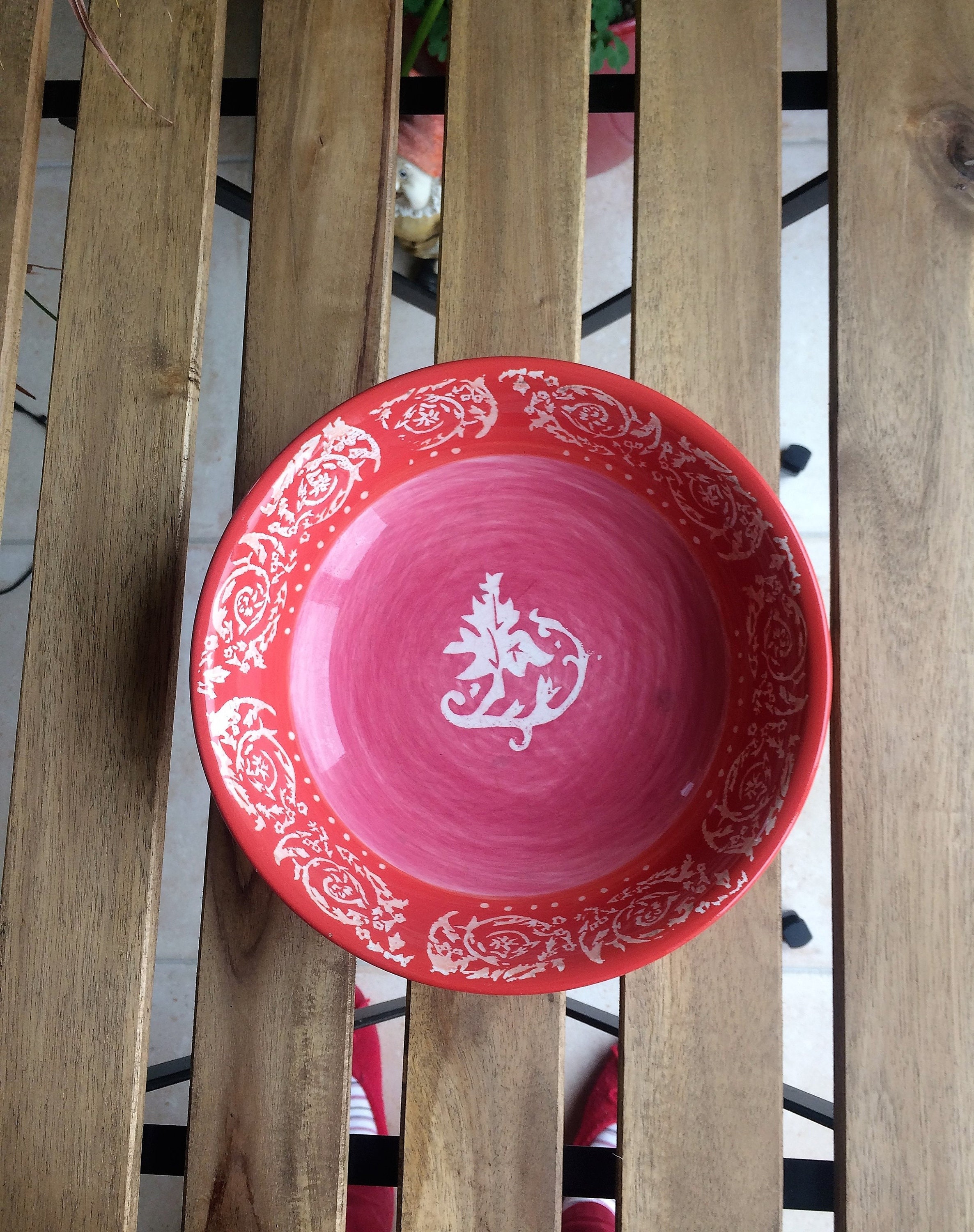 Vintage Dish Red South France