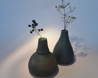 Designer Vasen originell Anthrazit matt / edel klassisch