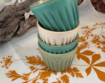 Airfryer Muffinform Keramik handgemacht – kleine Backform Ofenfest, Dessertschale, Dip Schale, minimalistisch Natur, Geschenk für sie