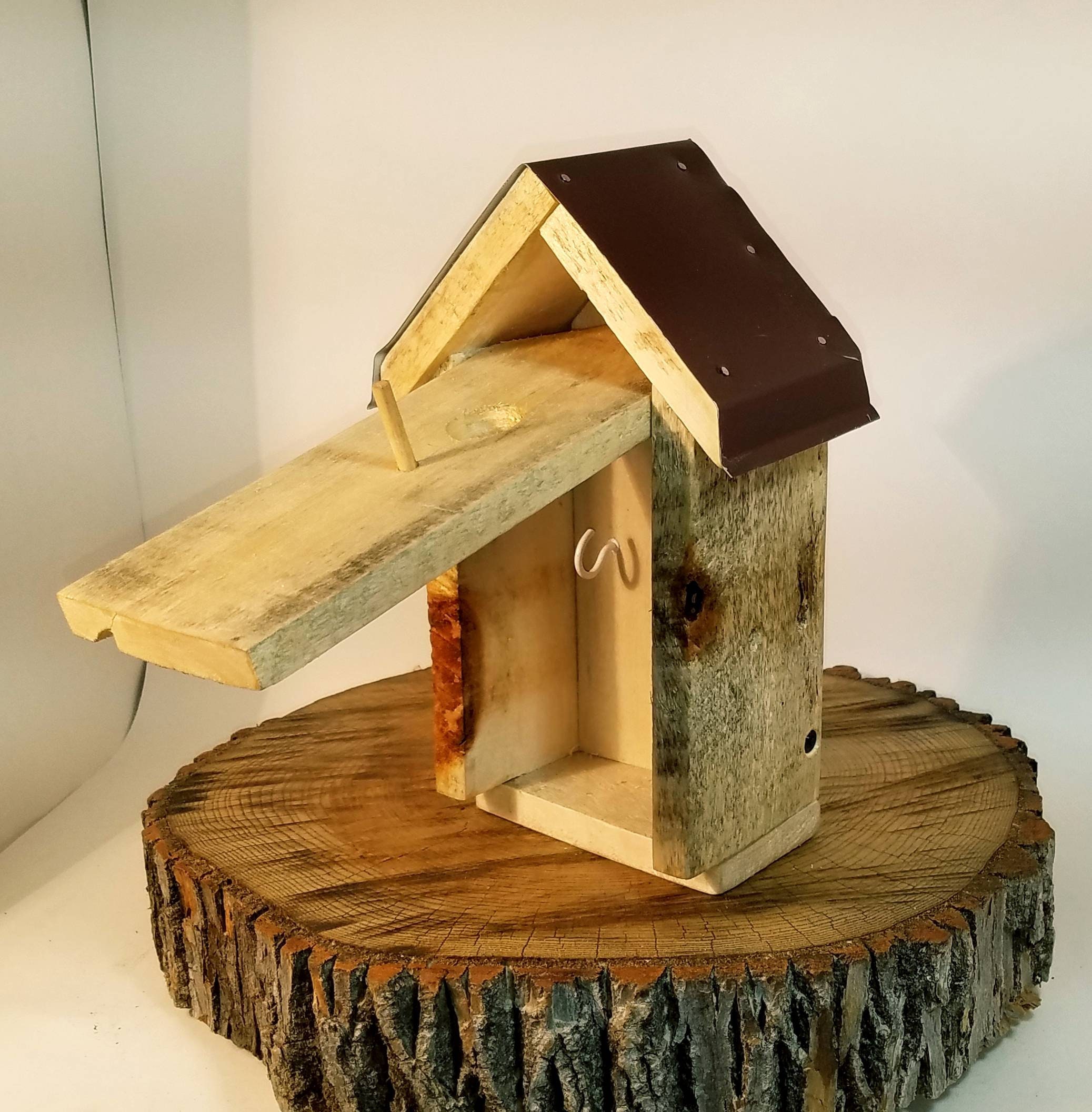 Birdhouse Hideakey post or hanging Handmade Outdoor Etsy