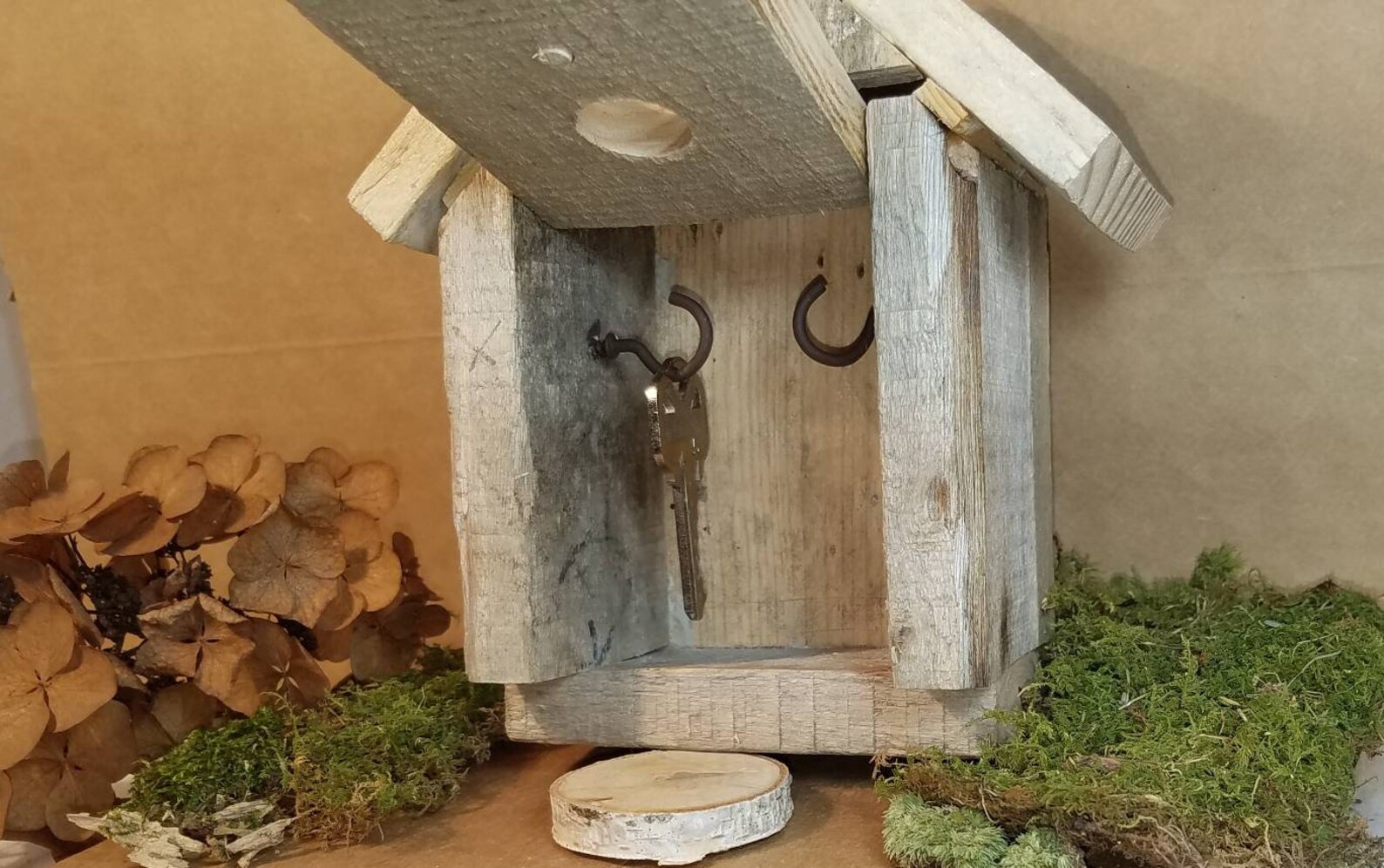 Birdhouse Hideakey post or hanging Handmade Outdoor Etsy