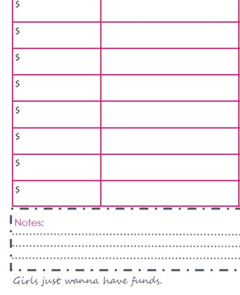 Happy Planner Classic - Bill Pay Printable - Etsy