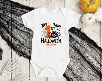 My First Halloween Baby Onesie, Spider Outfit