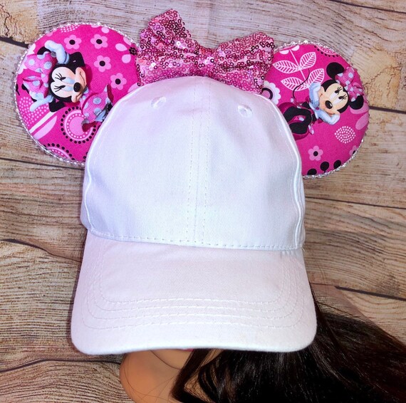 minnie mouse ears baseball cap