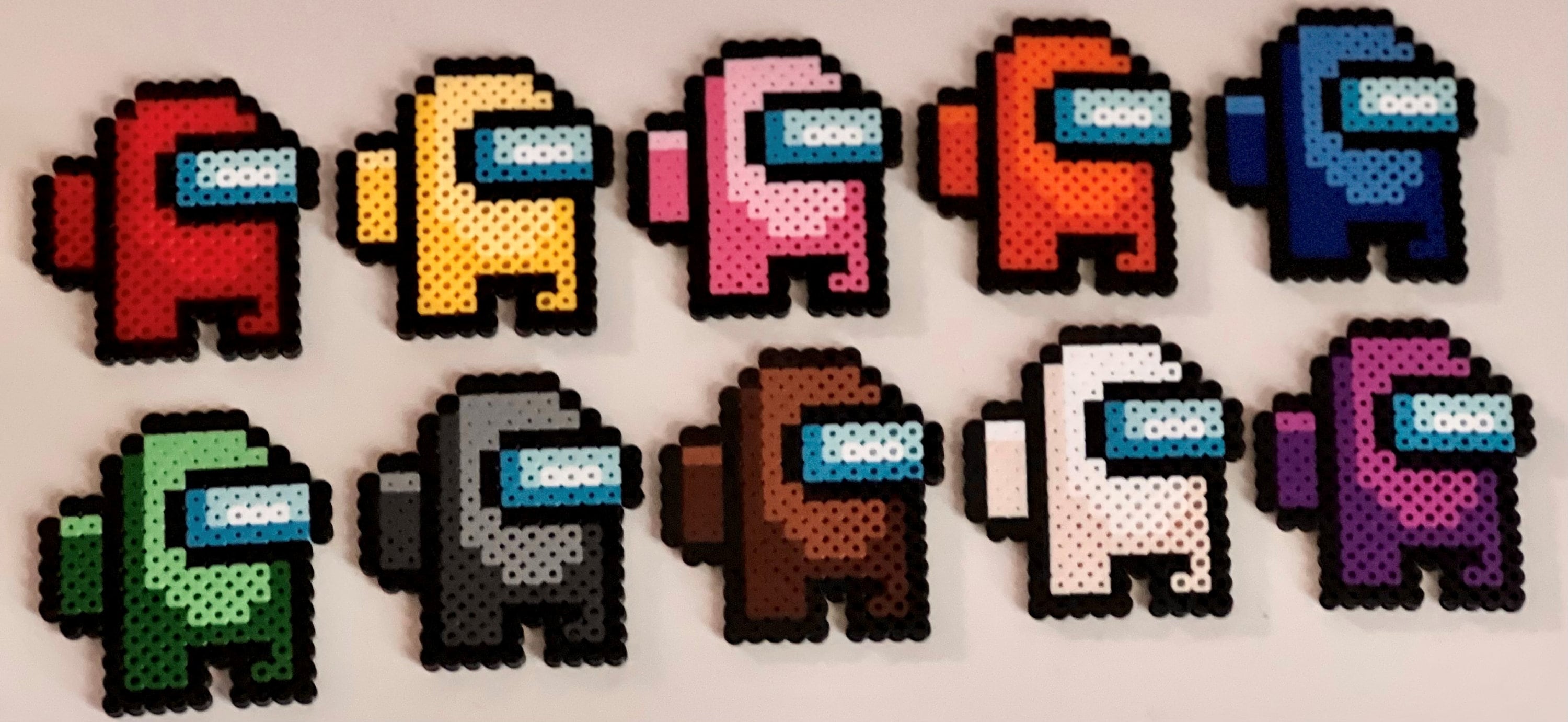 Fuse Bead Pattern Among Us Character Beads Fuse Beads Among Among