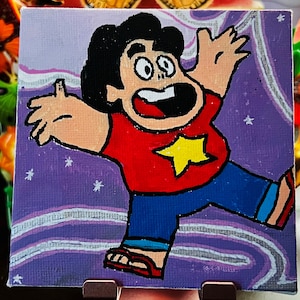 Steven Universe - Steven - Handgezeichnete und bemalte Leinwand