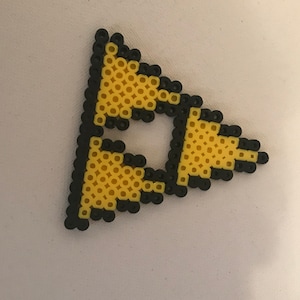 Handmade Perler Item - The Legend of Zelda - Triforce Symbol