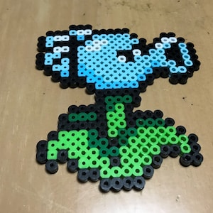 Oggetto Perler fatto a mano - Piante Vs Zombi - Pisello delle nevi