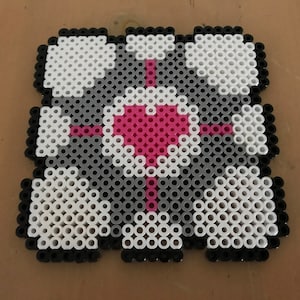 Handmade Perler Item - Portal - Cube
