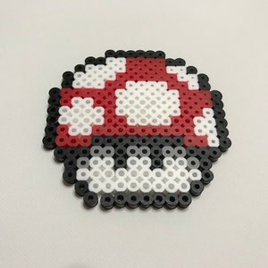 Handmade Perler Item - Super Mario Brothers - Mushroom Power Up