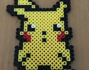 Buy Pikachu Magnet Pixel Art Hama Perler Beads Pikachu Pokemon