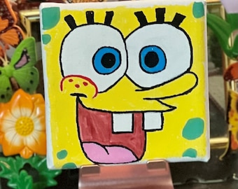 SpongeBob SquarePants - SpongeBob - Hand Drawn and Painted Canvas