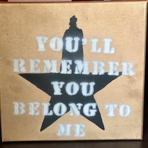 Hamilton - King George - Canvas Spray Paint Art