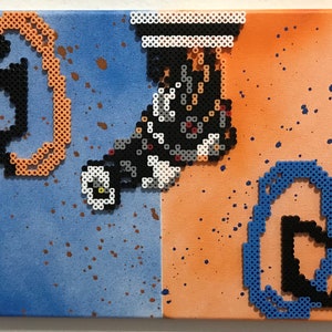 Handmade Perler Canvas Item - Portal
