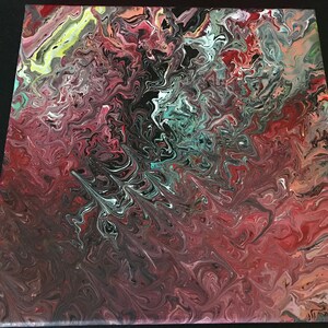 Peinture abstraite sur toile - Conflit d’émotions