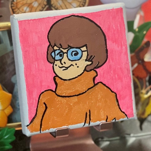 Scooby-Doo - Velma - Hand Drawn and Painted Canvas