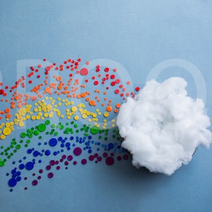 Rainbow Baby Digital Backdrop