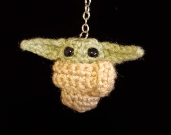 Crocheted Baby Green Alien