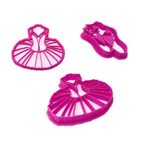 Ballerina Tutu Dress Cookie Cutter, Ballet Dress Cutter