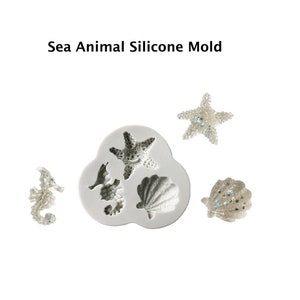 Sea Animal Silicone Mold, 2 molds