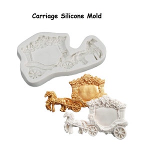 Carriage Silicone Mold, Princess Carriage Mold