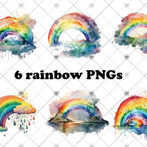 watercolor rainbow sublimation png, nursery art, rainbow png watercolor clipart, rainbow nursery art, colorful sublimation background PNG