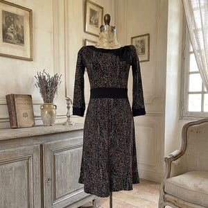 rabbit designs dress Rabbit Rabbit Rabbit Designs Aline Midi Dress Animal Print Vintage EPOC 8