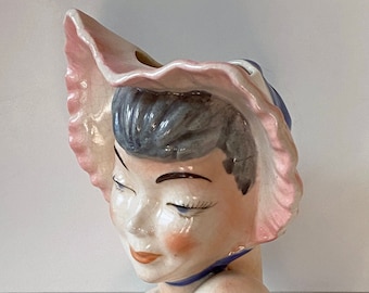 Vase vintage Lady Head. c. Années 50.