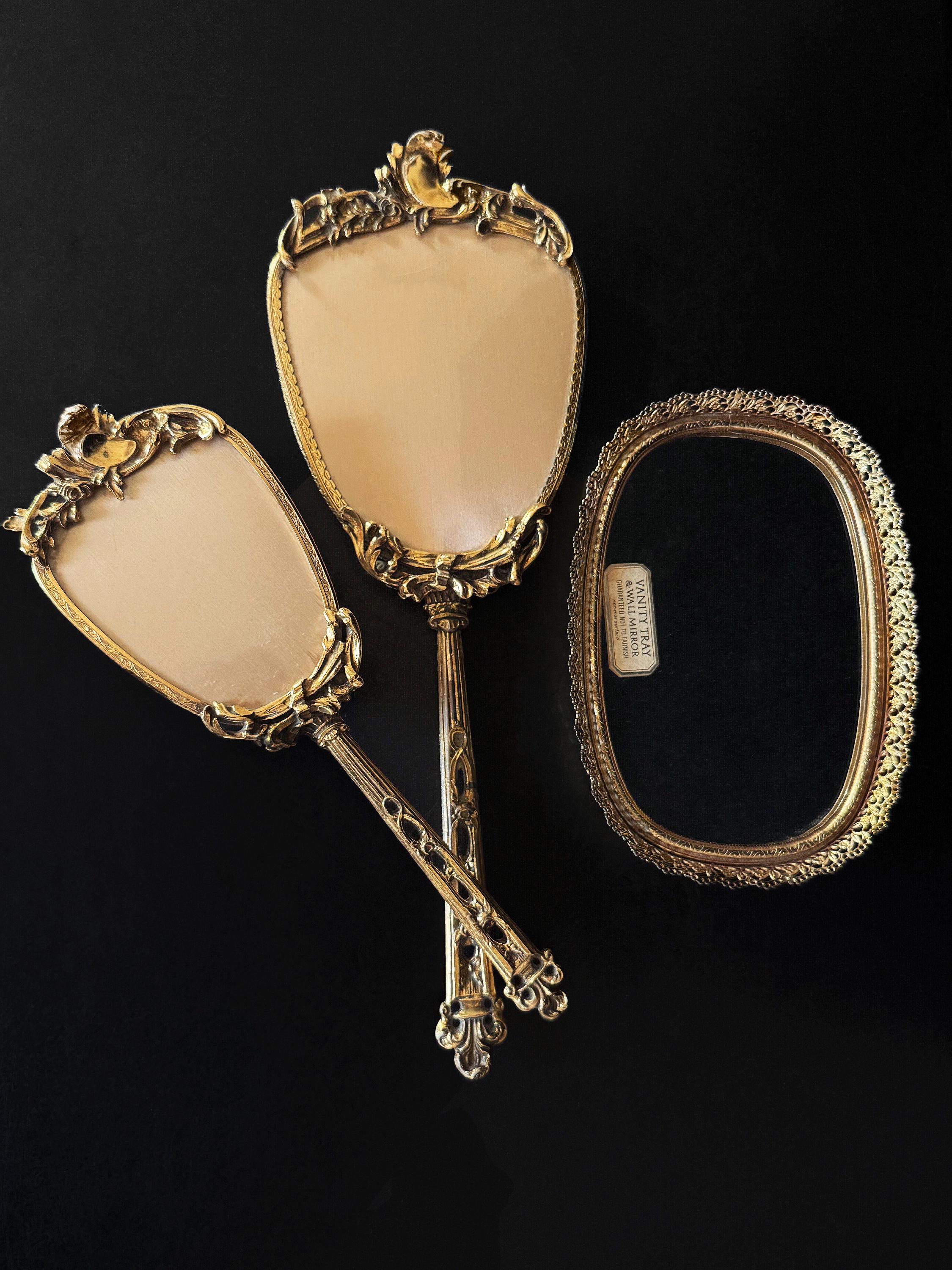 Stylebuilt Gold Vanity Mirror Tray - Etsy